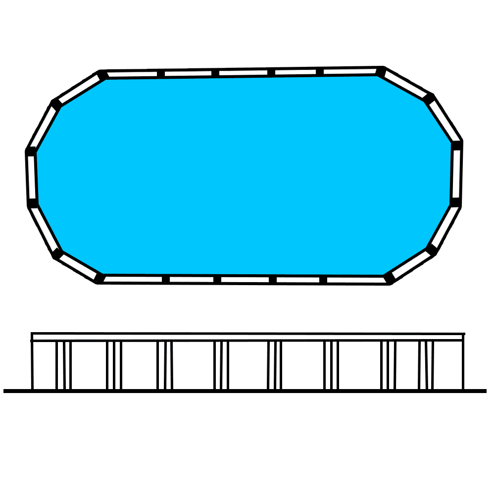 Whitsunday 29 x 10'4" (8.95 x 3.15m) 4'6" Oval Resin pool